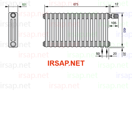 Радиатор IRSAP Tesi 30450/15 T25 CL 01